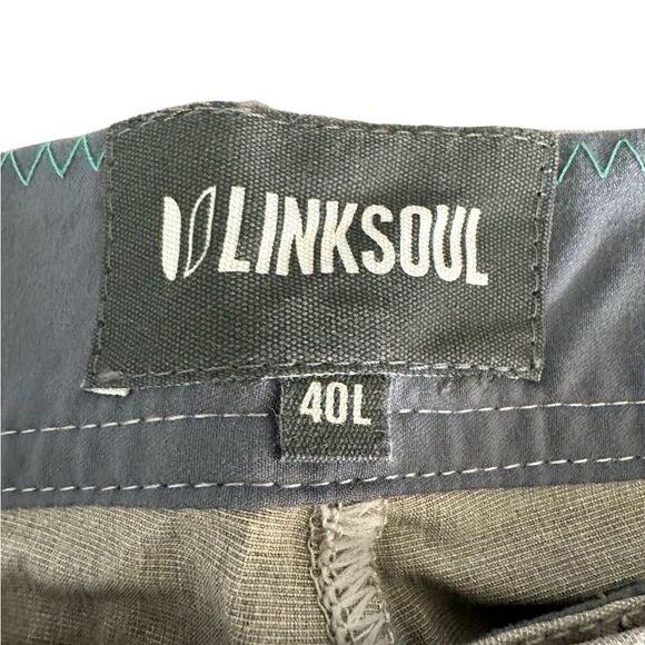 NWT LinkSoul Men’s Khaki Crosby Chino Pant Golf - Size 40” - Picture 7 of 9